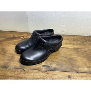 Merrell Women’s Luxe Plunge Black Leather J48514 Mule Clogs Size 7.5